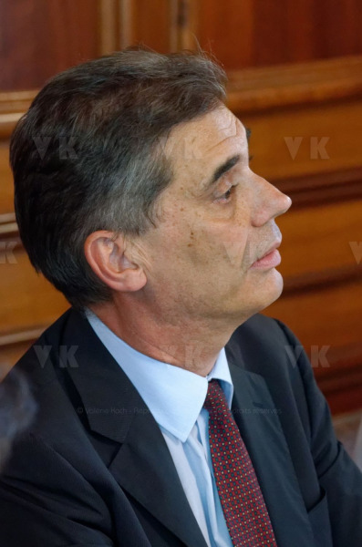 Dominique Sorain, prefect of Reunion, held a press conference on August 7, 2015 | prefecture in Saint-Denis