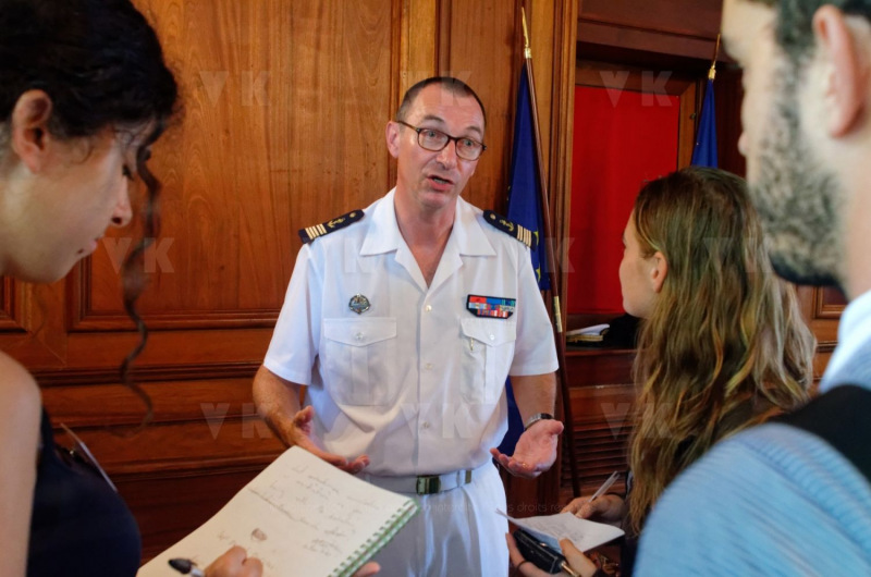 Dominique Sorain, prefect of Reunion, held a press conference on August 7, 2015 | prefecture in Saint-Denis