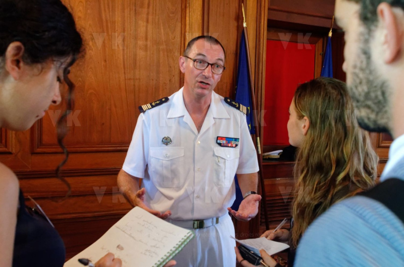 Dominique Sorain, prefect of Reunion, held a press conference on August 7, 2015 | prefecture in Saint-Denis