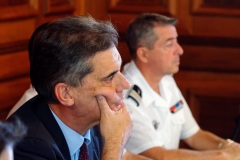 Dominique Sorain, prefect of Reunion, held a press conference on August 7, 2015 | prefecture in Saint-Denis