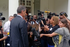 Dominique Sorain, prefect of Reunion, held a press conference on August 7, 2015 | prefecture in Saint-Denis