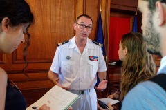 Dominique Sorain, prefect of Reunion, held a press conference on August 7, 2015 | prefecture in Saint-Denis