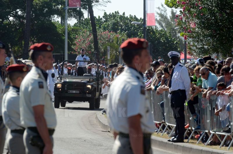 Defile du 14 juilet a La Reunion