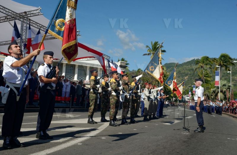 Defile du 14 juilet a La Reunion