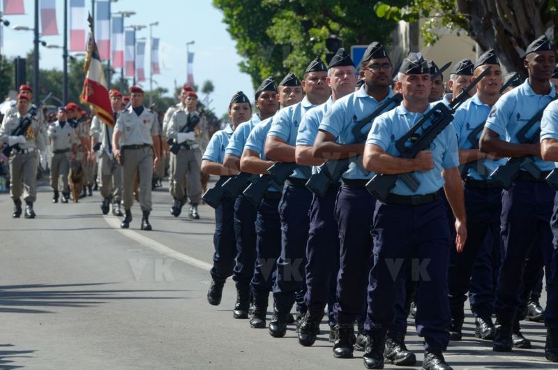 Defile du 14 juilet a La Reunion