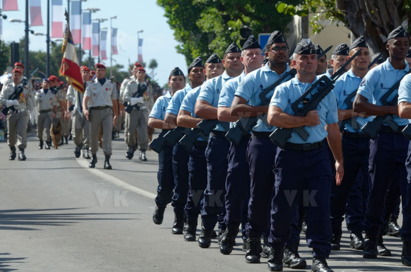 Defile du 14 juilet a La Reunion