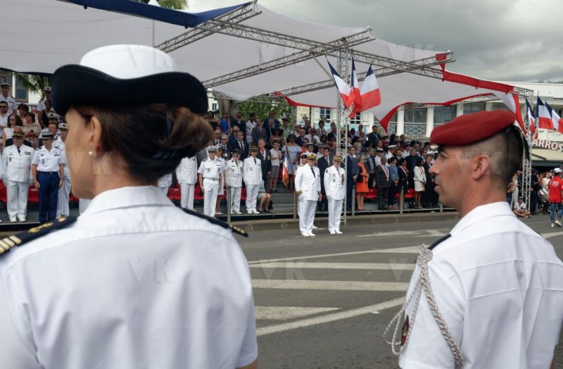 Defile du 14 juilet a La Reunion