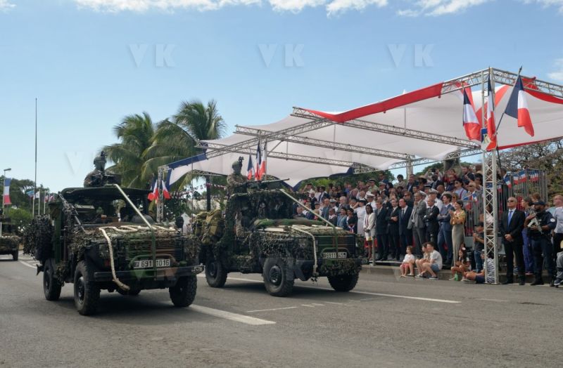 Defile du 14 juilet a La Reunion