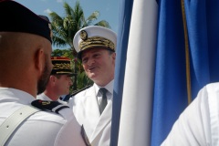 Defile du 14 juillet a La Reunion. National holiday: July 14th parade at La Reunion.
