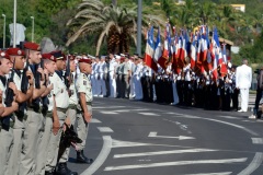 Defile du 14 juillet a La Reunion. National holiday: July 14th parade at La Reunion.