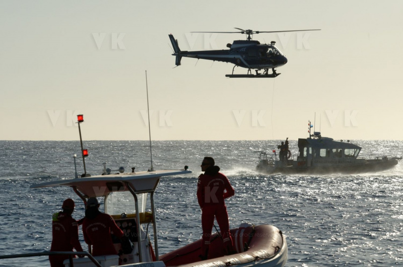 Demonstration de sauvetage avec les acteurs de l'Etat en Mer