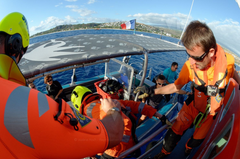 Demonstration de sauvetage avec les acteurs de l'Etat en Mer