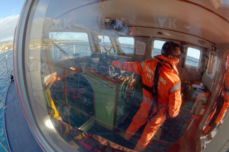 Demonstration de sauvetage avec les acteurs de l'Etat en Mer