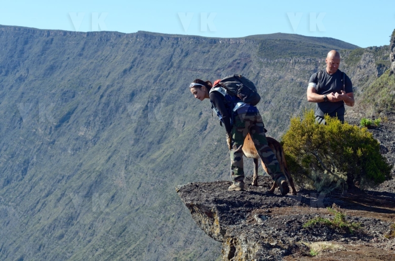 Disparition de Mathieu Caizergues : trois equipes cynophiles du GNIC a La Reunion