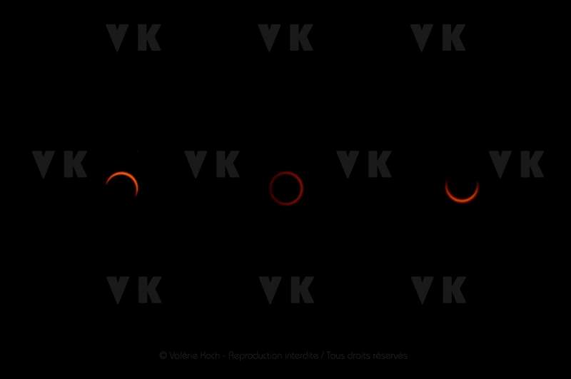 Observation de l'éclipse annulaire