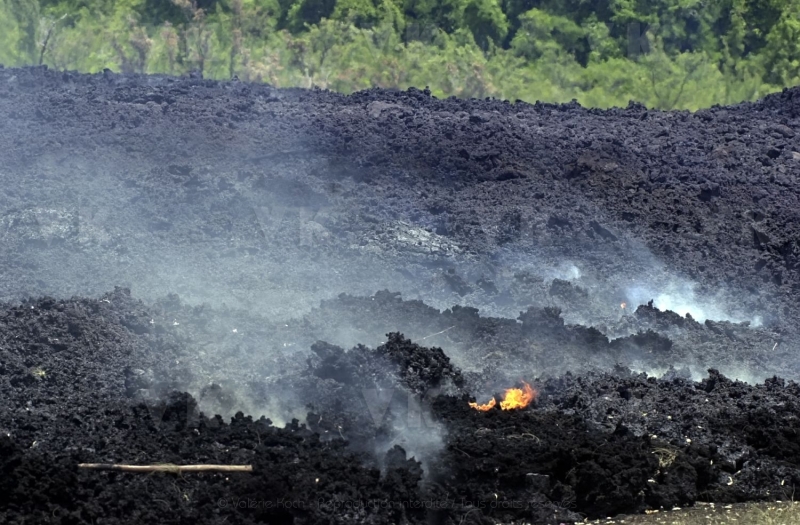 Eruption volcano Piton de la Fournaise La Reunion