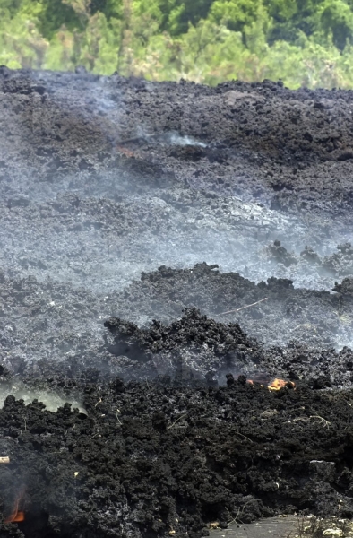 Eruption volcano Piton de la Fournaise La Reunion