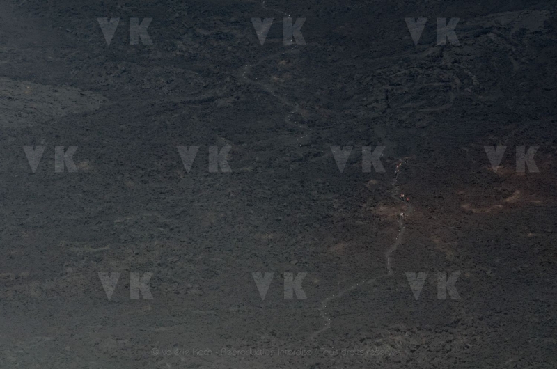 Eruption volcano Piton de la Fournaise La Reunion