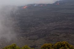 Eruption volcano Piton de la Fournaise La Reunion