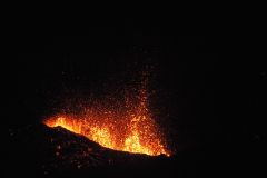 Eruption volcano Piton de la Fournaise La Reunion