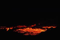 Eruption volcano Piton de la Fournaise La Reunion