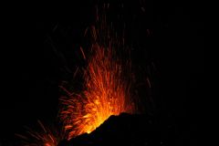 Eruption volcano Piton de la Fournaise La Reunion