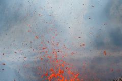 Eruption volcano Piton de la Fournaise La Reunion