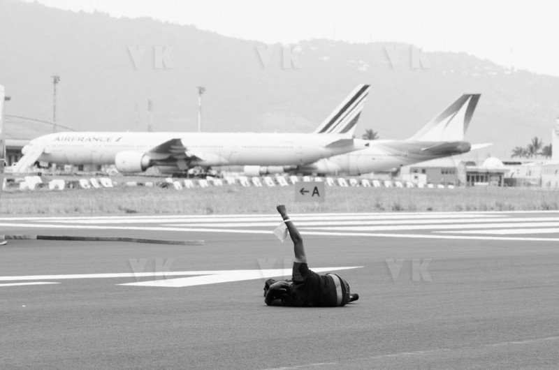 Exercice AIRGEX a l'aeroport de Gillot Roland Garros