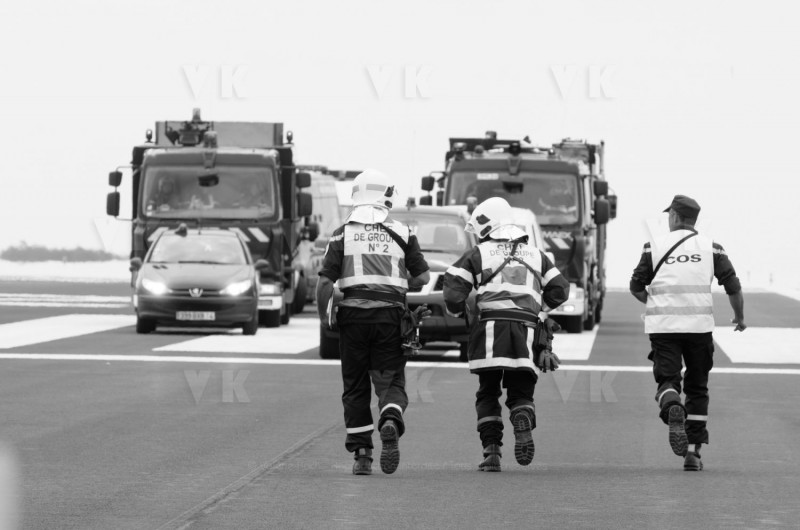 Exercice AIRGEX a l'aeroport de Gillot Roland Garros