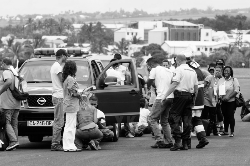 Exercice AIRGEX a l'aeroport de Gillot Roland Garros