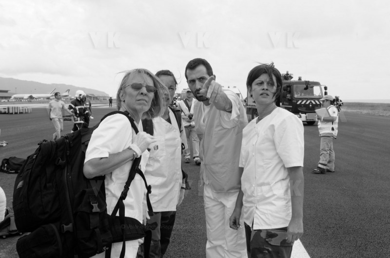 Exercice AIRGEX a l'aeroport de Gillot Roland Garros