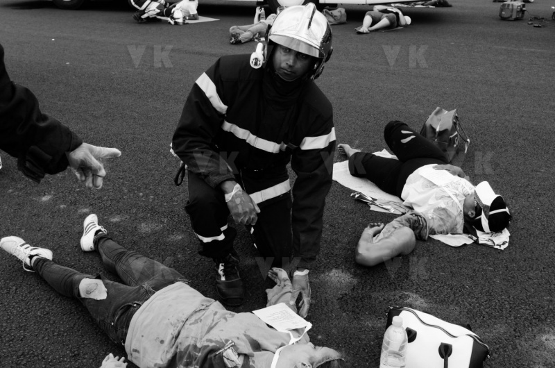 Exercice AIRGEX a l'aeroport de Gillot Roland Garros