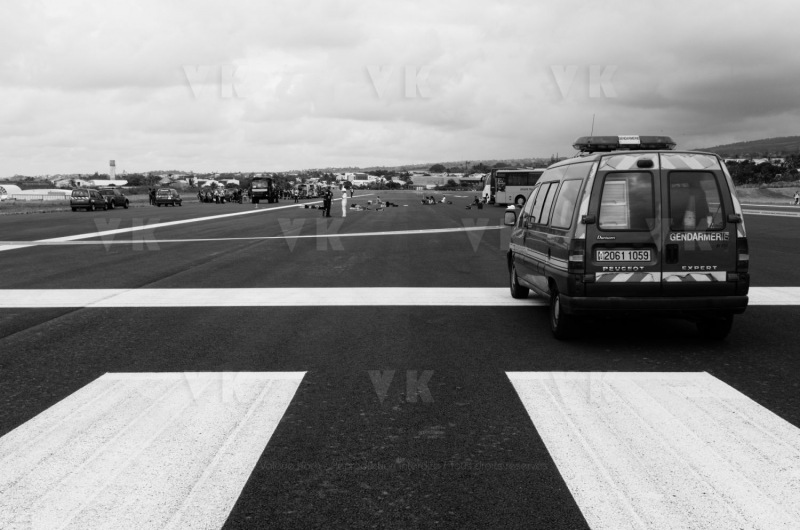 Exercice AIRGEX a l'aeroport de Gillot Roland Garros