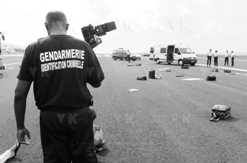 Exercice AIRGEX a l'aeroport de Gillot Roland Garros