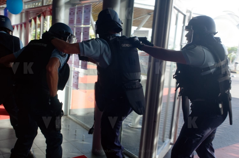 Exercice de contre-terrorisme avec le GPI