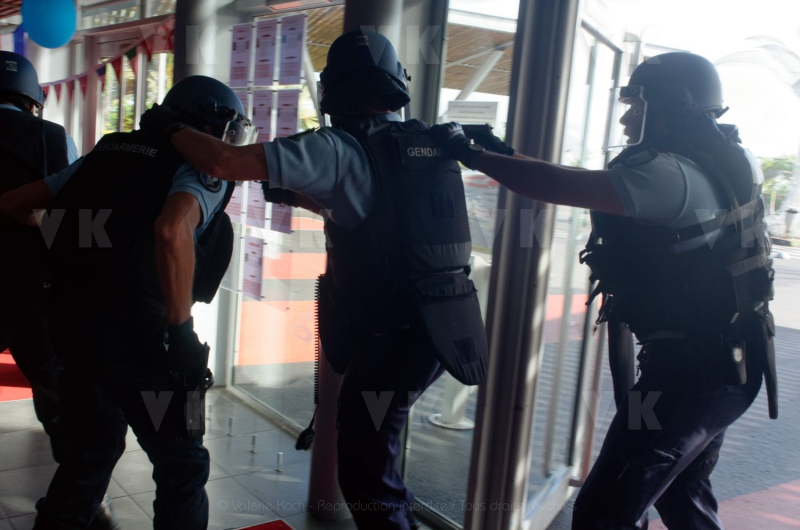 Exercice de contre-terrorisme avec le GPI