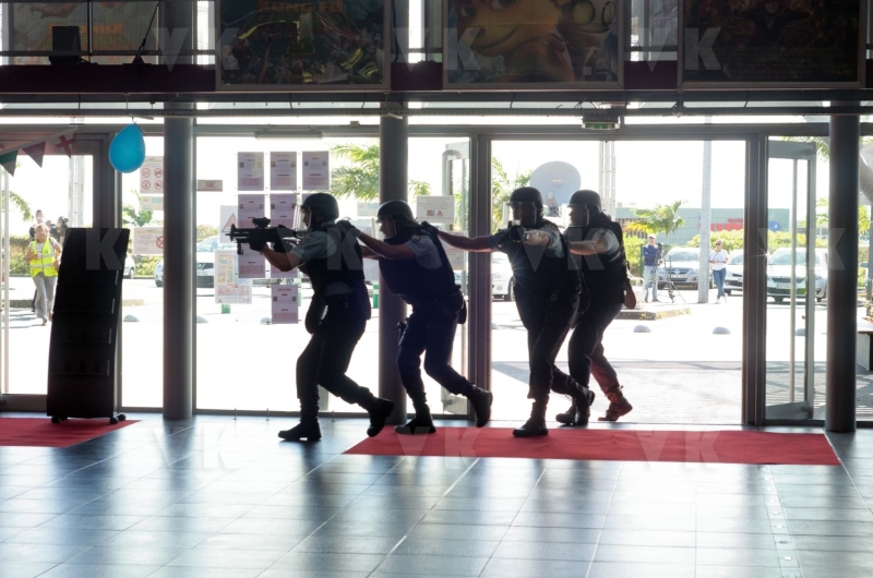 Exercice de contre-terrorisme avec le GPI