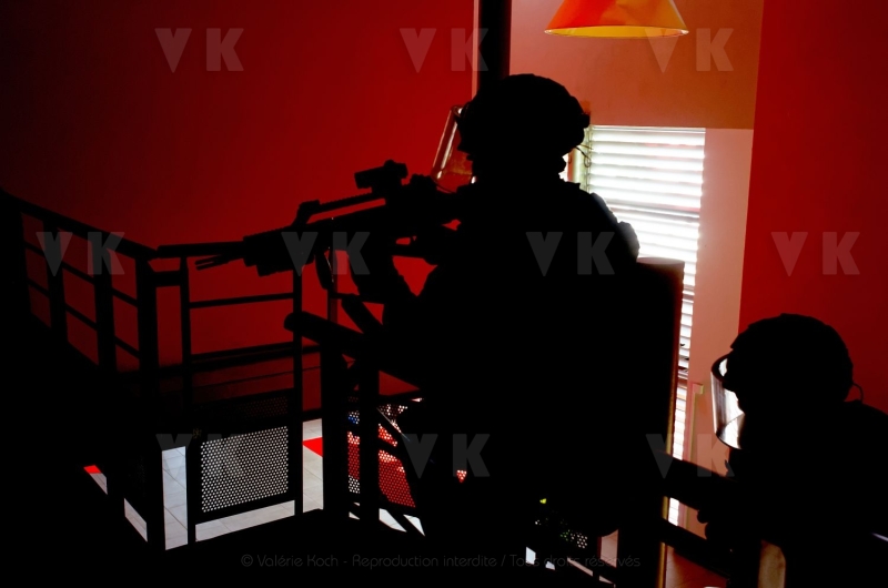 Exercice de contre-terrorisme avec le GPI