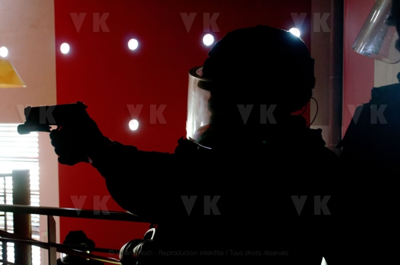 Exercice de contre-terrorisme avec le GPI