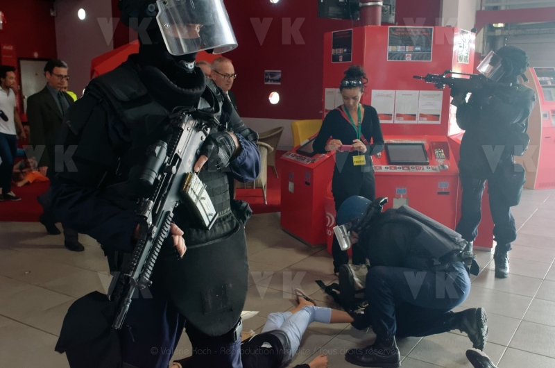 Exercice de contre-terrorisme avec le GPI