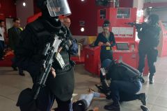 Exercice de contre-terrorisme avec le GPI