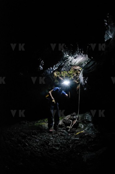 Exercice de secours dans les tunnels de lave du Piton de la Fournaise