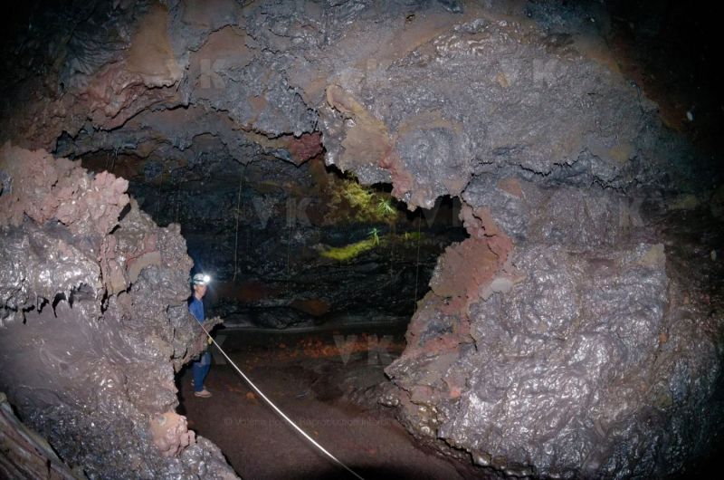 Exercice de secours dans les tunnels de lave du Piton de la Fournaise