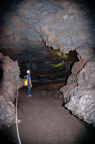 Exercice de secours dans les tunnels de lave du Piton de la Fournaise