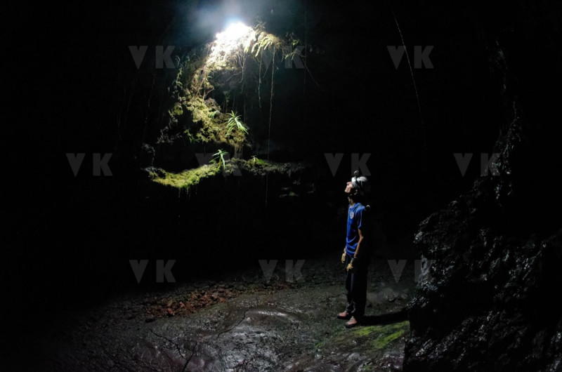 Exercice de secours dans les tunnels de lave du Piton de la Fournaise