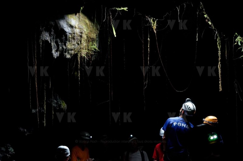 Exercice de secours dans les tunnels de lave du Piton de la Fournaise