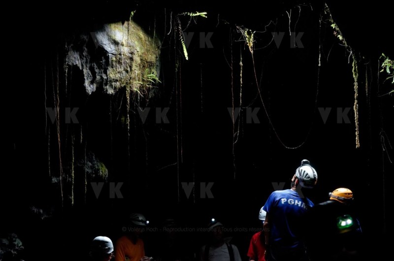Exercice de secours dans les tunnels de lave du Piton de la Fournaise