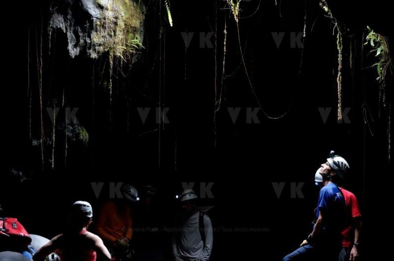 Exercice de secours dans les tunnels de lave du Piton de la Fournaise