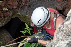 Exercice de secours dans les tunnels de lave du Piton de la Fournaise