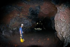 Exercice de secours dans les tunnels de lave du Piton de la Fournaise